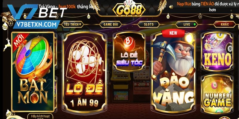 Go88 là cổng cược lý tưởng cho những ai đam mê thử vận may
