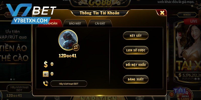 Game thủ tiến hành vào trang web qua link trực tiếp để tham gia