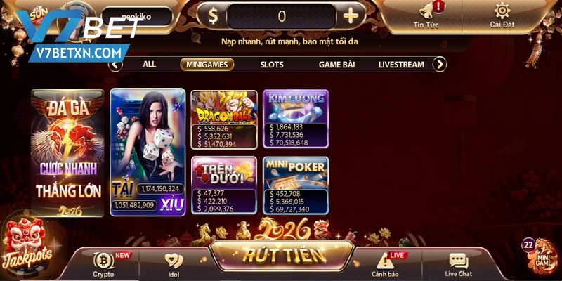 Top game ấn tượng, ăn khách nhất tại Sunwin